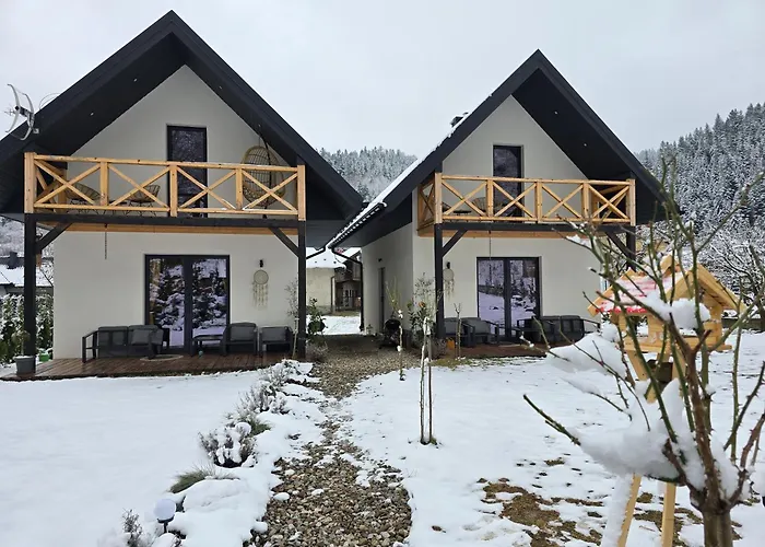 Domki Pod Lasem Gorce Z Kominkiem I Jacuzzi